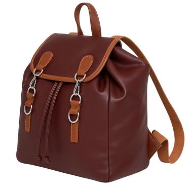 Imagem de Mochila De Couro Zup Essenza Cor Bordô