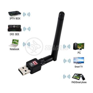 Imagem de Antena Usb 2.0 Receptor De Wifi Wireless 1200Mbps