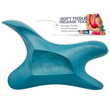 Imagem de A ferramenta Wave, a melhor ferramenta de liberação de tecidos macios. Ferramenta patenteada e ergonômica de raspagem e massagem para pontos de gatilho, liberação fascial, dores musculares, dor