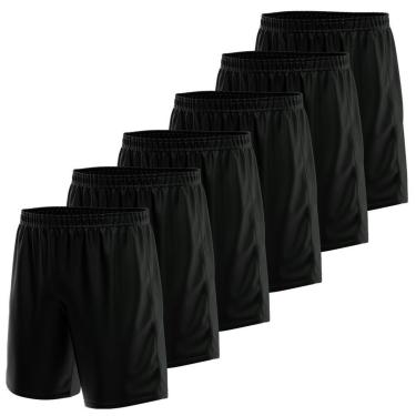 Imagem de Kit 6 Calção Short Futebol Basquete Vôlei Bermuda Dry Treino Academia-Masculino
