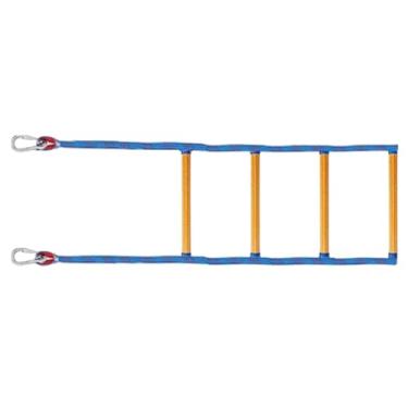 Imagem de Escada de corda para barco – Escada de corda de escalada ao ar livre – Acessórios infláveis com degraus de segurança, design portátil para convés, pesca, embarque, lançamento, natação, barco, piscina