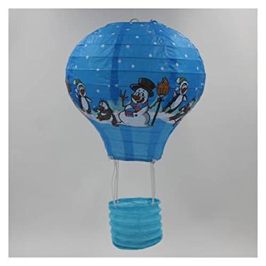 Imagem de Lanternas chinesas vermelhas balão de ar quente lanterna de papel colorido crianças festa de aniversário festival de casamento decoração de casa lanternas suprimentos de artesanato lanterna suspensa