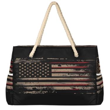 Imagem de hongjinglin Bolsa de praia grande, leve, dobrável, floral, paisley, amarela, bolsa de ombro, Cor 19, Large