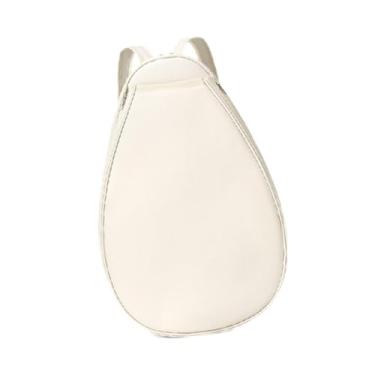 Imagem de Aymzbd Bolsa de tênis, bolsa de ombro para badminton, de transporte, mochila para raquete de tênis para raquetebol ao ar livre, Branco
