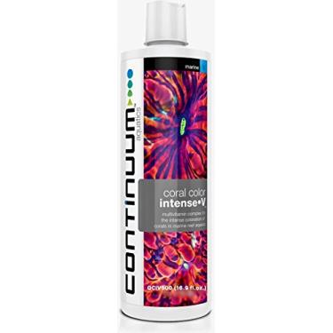 Imagem de Continuum Aquatics Coral Color Intense V - Suplemento líquido multivitamínico para coloração de coral em aquários de água salgada marinhaContinuum Aquatics 500-ml QCIV500