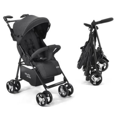 Imagem de Carrinho Passeio Flick 0-15kg Preto Multikids Baby - BB444 + Book