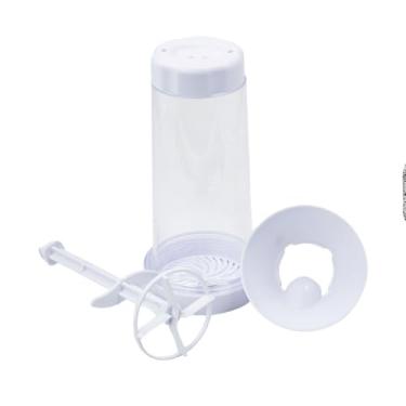 Imagem de Tapioqueira Peneira Polvilhador com Funil, Plástico, 750g, 22,5cm x 10,5cm, Armazenamento de Goma e Farinhas