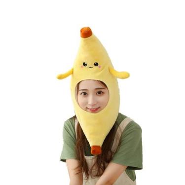 Imagem de Fantasia de cosplay, chapéu Banana para festa, unissex, com mais de 16