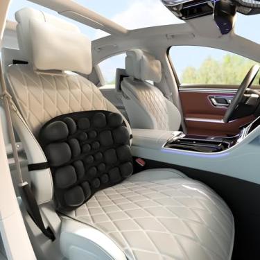 Imagem de VentaEase Almofada inflável de suporte lombar para carro e cadeira de escritório - Almofada de assento aéreo para alívio da dor no cóccix para motorista, cadeira de rodas, assento de avião, viagens