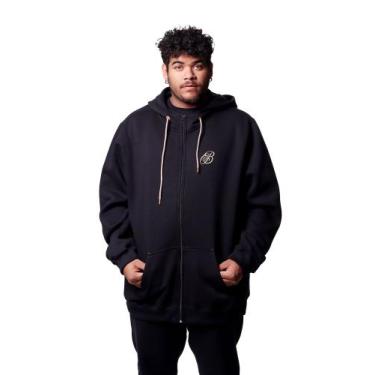 Imagem de Jaqueta Moletom Plus Size Bali Hai B Simple - BALI COMPANY, Preto, G4