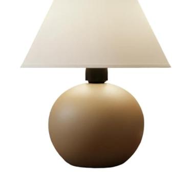 Imagem de Abajur Luminaria De Ceramica Com Cúpula Sala Quarto Ambiente Decoração Infantil Adulto Cor Fria(Capuccino)