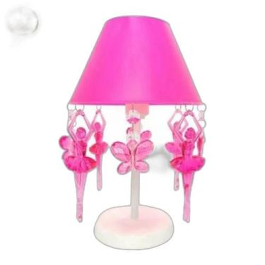 Imagem de Luminária De Mesa Bailarinas Borboletas Decorar Quarto - Lustres Sh De
