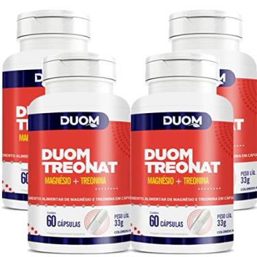 Imagem de COMBO 4 DUOM TREONATO MAGNÉSIO TREONINA 60 CAPS 240 TOTAL