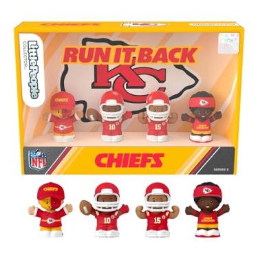 Imagem de Little People NFL 4 Piece Collector Figure Box Team Set, Team Colors, One Size (Kansas City Chiefs Alternate Jersey Series 2)