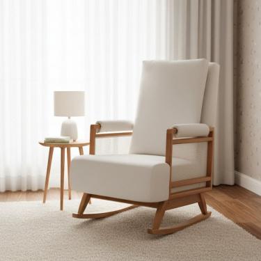 Imagem de Poltrona de Amamentação Balanço Mila Off White