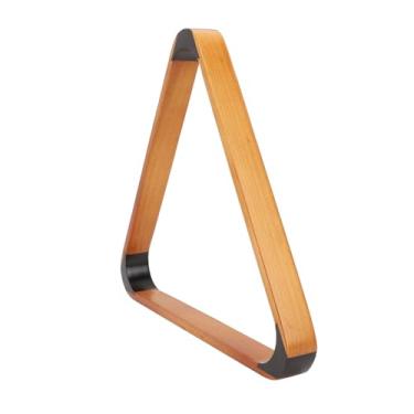 Imagem de Alomejor Billiard Ball Triangle Rack, Solid Pine Wood Pool Rack Com Cabeça Preta 57,2 Mm para 9 Bola, Estilo Britânico, Durável e Portátil para Sala de Jogos Em Casa e Pub