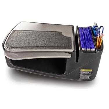 Imagem de AutoExec Mesa de carro AE-GMEF-PI-21M Efficiency GripMaster para sua estação de trabalho e escritório móvel, mogno com inversor de potência de 400 watts