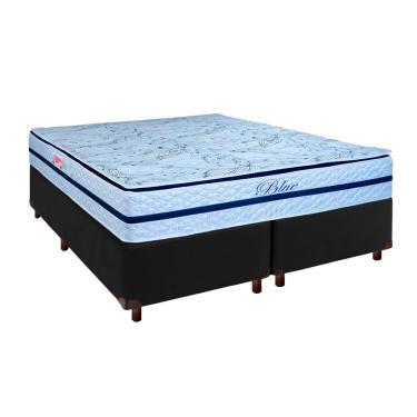 Imagem de Cama Box + Colchão Queen Molas Ensacadas Blue Paropas