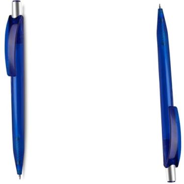 Imagem de Caneta Esferográfica Retrátil, Bambu, Escrita Azul, 25g, Natural com Detalhes, 14cm (Kit 2 Azul;)