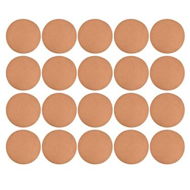 Imagem de CUOFYUNL 20 peças de papelão redondo engrossar papel kraft elástico circular placa de lona para pintura de graffiti