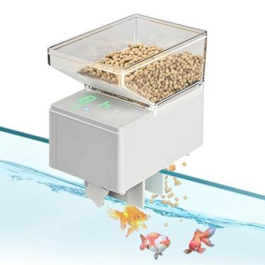 Imagem de Alimentador automático de peixes para aquário com temporizador de 500 ml, alimentador automático de grande capacidade, com visor de LED para tanque pequeno, tartaruga Betta, Koi, em férias de fim de
