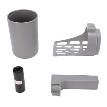 Imagem de HEEPDD Colher de Areia para Gatos Com Suporte, Lata de Lixo de Grande Capacidade Pá Ergonômica 2 Em 1, Com Compartimento de Armazenamento Embutido para 10 15 Sacos de Areia, para Caixa