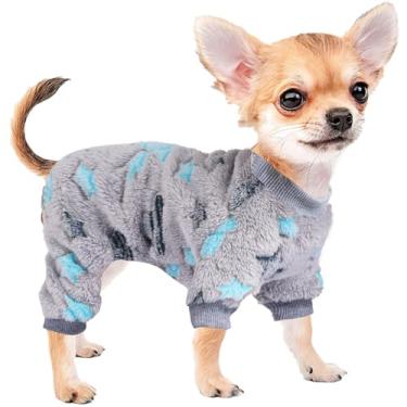 Imagem de Chihuahua Pijamas, Brilho no Escuro Tie Dye Unicórnio Suéter para Cães Pequenos, Material de Veludo Super Macio Roupas para Cachorros Pequenos Roupas para Cães Casaco para Clima Frio Roupas para Cachorros de Estimação Roupas para Cachorros (XX-Pequeno)