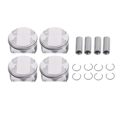 Imagem de Kessocco 4 peças de pistão e anel 11257562451 conjunto de anéis de pistão do motor Φ84 mm Substituição para BMW E60 E87 E90 118i 120i 320i 520i X1 X3 Z4 N46B20B 2.0L