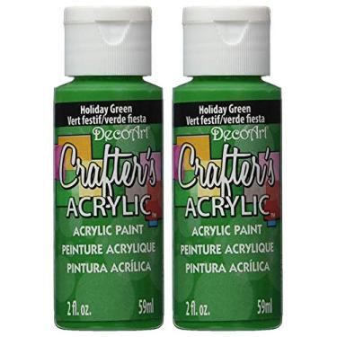 Imagem de Pacote com 2 - Tinta acrílica multiuso Deco Art Crafter's - Holiday Green (dca-104) - 59 ml cada