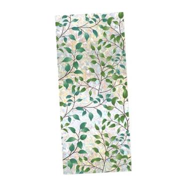 Imagem de Milageto Folhas Adesivo de Janela, Adesivo Estático para Janela de Carro, Película de Privacidade, Adesivo de Vidro, Decalque para Sala de Estar, Café, Ano