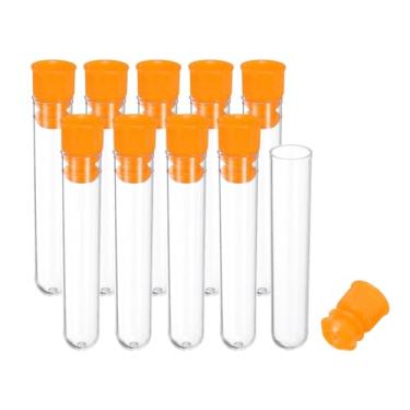 Imagem de Generic Suporte de armazenamento de agulha de costura de plástico de 1,5 x 6 cm, 10 peças de pino de agulha de bordado portátil para tubos de armazenamento de palitos de dente para tricô artesanal