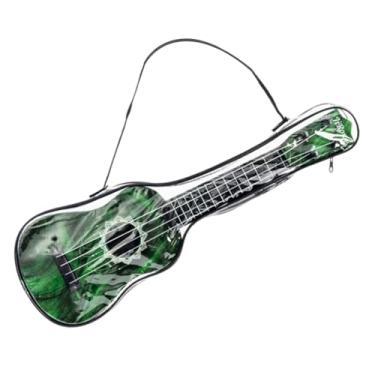 Imagem de Kokiya Ukulele infantil de 42 cm, brinquedo musical para aprendizado, 4 cordas, com bolsa para guardar, ideal para crianças em idade pré-escolar, Verde