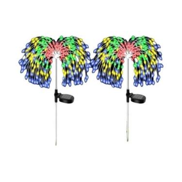 Imagem de Luzes Solares De Caminho 200LED Decoração De Fogos De Artifício Para J