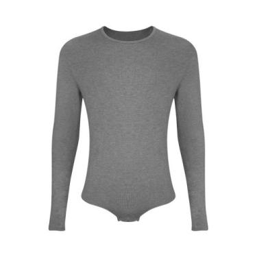 Imagem de Body Shaper Masculino De Manga Longa, Roupa Íntima De Controle Total D