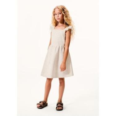 Imagem de Vestido Infantil Em Algodão e Linho Evasê-Feminino