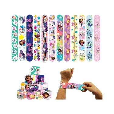 Imagem de Brindes De Festa Gabby Dollhouse Para Meninas, Pulseiras De Slap, Ades