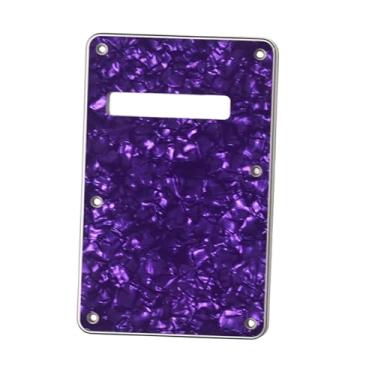 Imagem de KiBcsLic Escudo para guitarra, fácil de instalar, peça de reposição, portátil, elegante, leve, profissional, para baixo, Roxo, Traseira