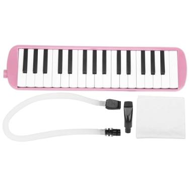 Imagem de Dioche IRIN Melodica Instrumento Musical de Sopro Profissional de 32 Teclas Com Teclas Estilo Piano para Alunos Iniciantes Amantes da Música Material ABS Pretas e Brancas (Róseo)