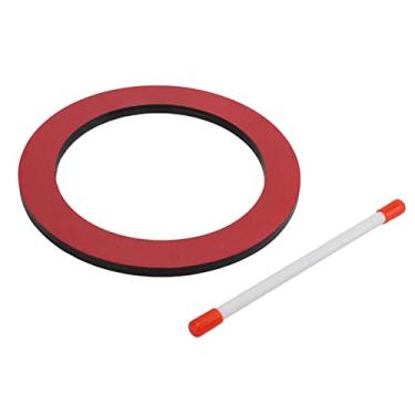 Imagem de KIMISS Instrumento de Percussão de Iluminação Vermelha de Pele de Resina de Placa Comprimida de Tambor de Mão - Design Bonito, Fácil de Tocar, Ideal para Desenvolver Habilidades Musicais (tambor