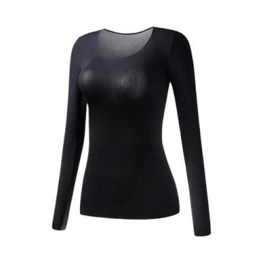 Imagem de Roupa Íntima Térmica Feminina de Manga Longa - L/XL - Confortável e Qu