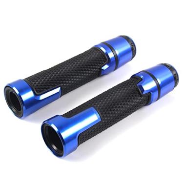 Imagem de Arashi Punhos de guidão universal para motocicletas 7/20.3 cm 22 mm para Honda Suzuki, BMW, Yamaha, Kawasaki, Ducati, todas as motos esportivas, azul, Z750R, Z1000, Ninja ZX-10R, ZX-6R, ZX-12R
