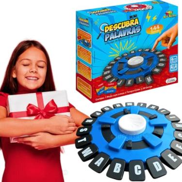 Imagem de Jogo Stop versão brinquedo portatil eletronico jogo classico de mesa escolar 144 temas cartas e cronometro educativo presente 6 anos menino menina criança nfantil
