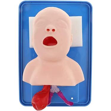 Imagem de Modelo avançado de intubação traqueal infantil PVC Manequim de intubação pediátrica Traqueal Criança Instrutores de vias aéreas infantis Laboratório de enfermagem Estudo de ensino de procedimento de