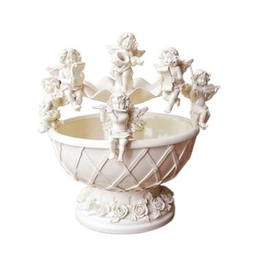 Imagem de Fonte de água independente decoração de resina, umidificação de anjo criativo para casa, sala de estar, pátio, decoração de escritório