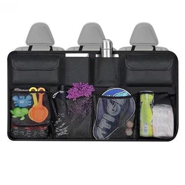 Imagem de Organizador de Porta-Malas Universal em Oxford – Grande Capacidade, Fixação no Banco Traseiro, Rede Multiuso