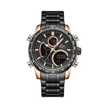 Imagem de Relógio Esportivo Luxuoso Masculino NAVIFORCE Cronógrafo Quartz À Prov