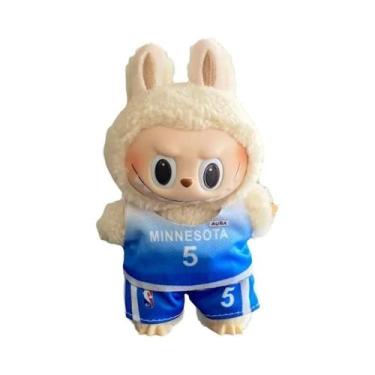 Imagem de Conjunto De Uniforme Esportivo De Pelúcia E Vinil Labubu 17cm: Roupa D