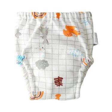 Imagem de Fralda De Algodão Reutilizável Para Bebês Com Estampa De Desenho, Calç