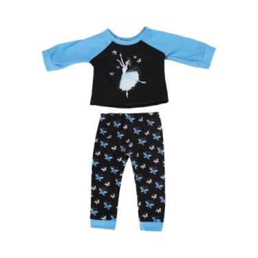 Imagem de Conjunto De Pijamas Para Boneca De 43CM, Roupas De Casa Em Vários Esti