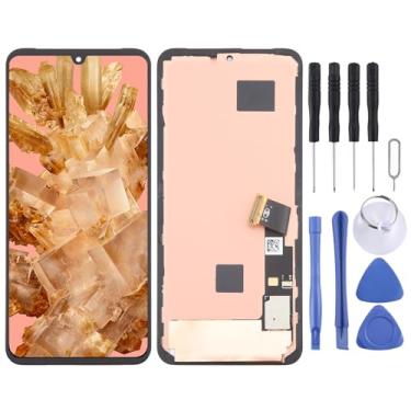 Imagem de Hiregolish Peças de reparo de tela de celular, para Google Pixel 8 GKWS6 G9BQD OLED LCD digitalizador de tela montagem completa com moldura, conjunto de substituição de tela com kits de reparo